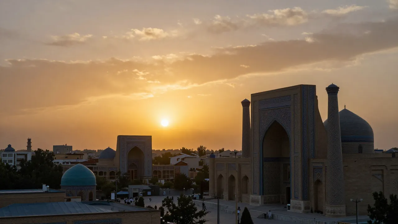 Navoiyda quyosh botishi